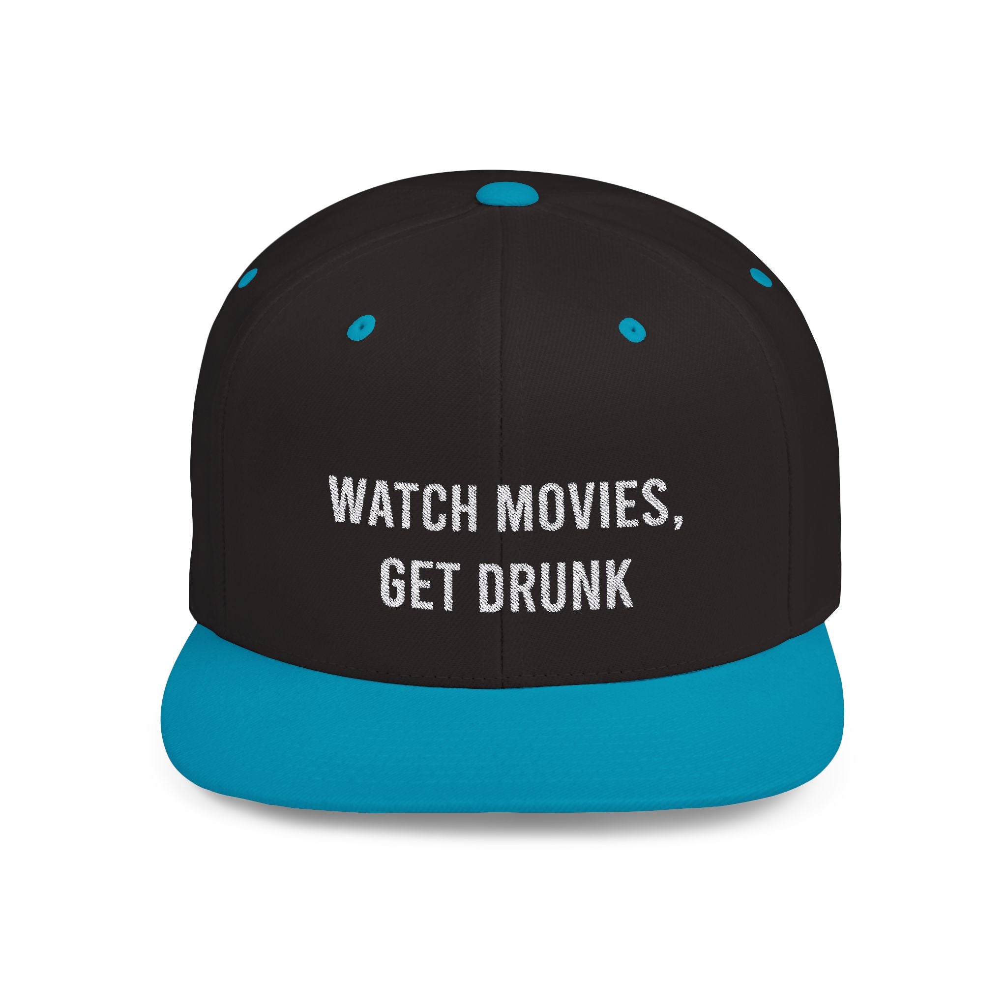 Watch Movies Get Drunk flat bill hat