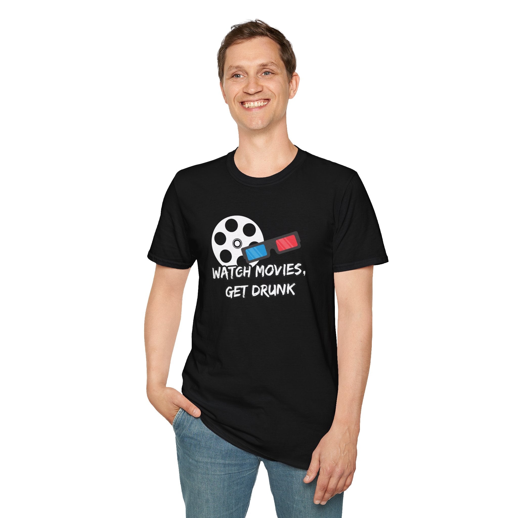 Watch Movies Get Drunk graphic shirt