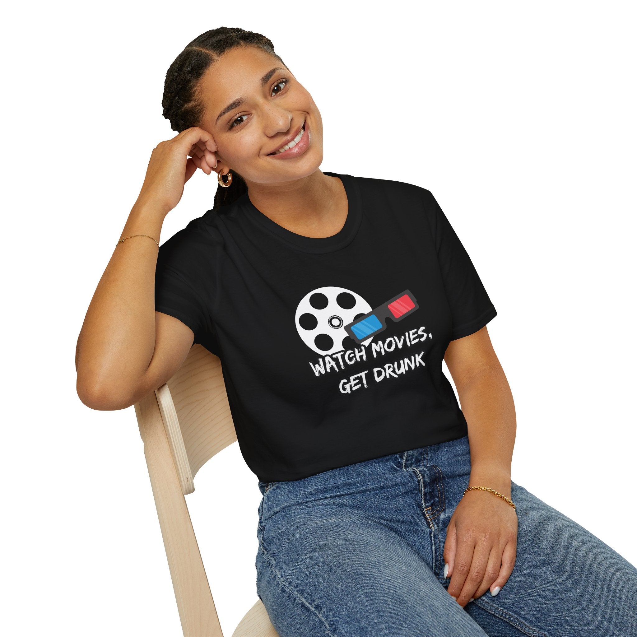 Watch Movies Get Drunk graphic shirt