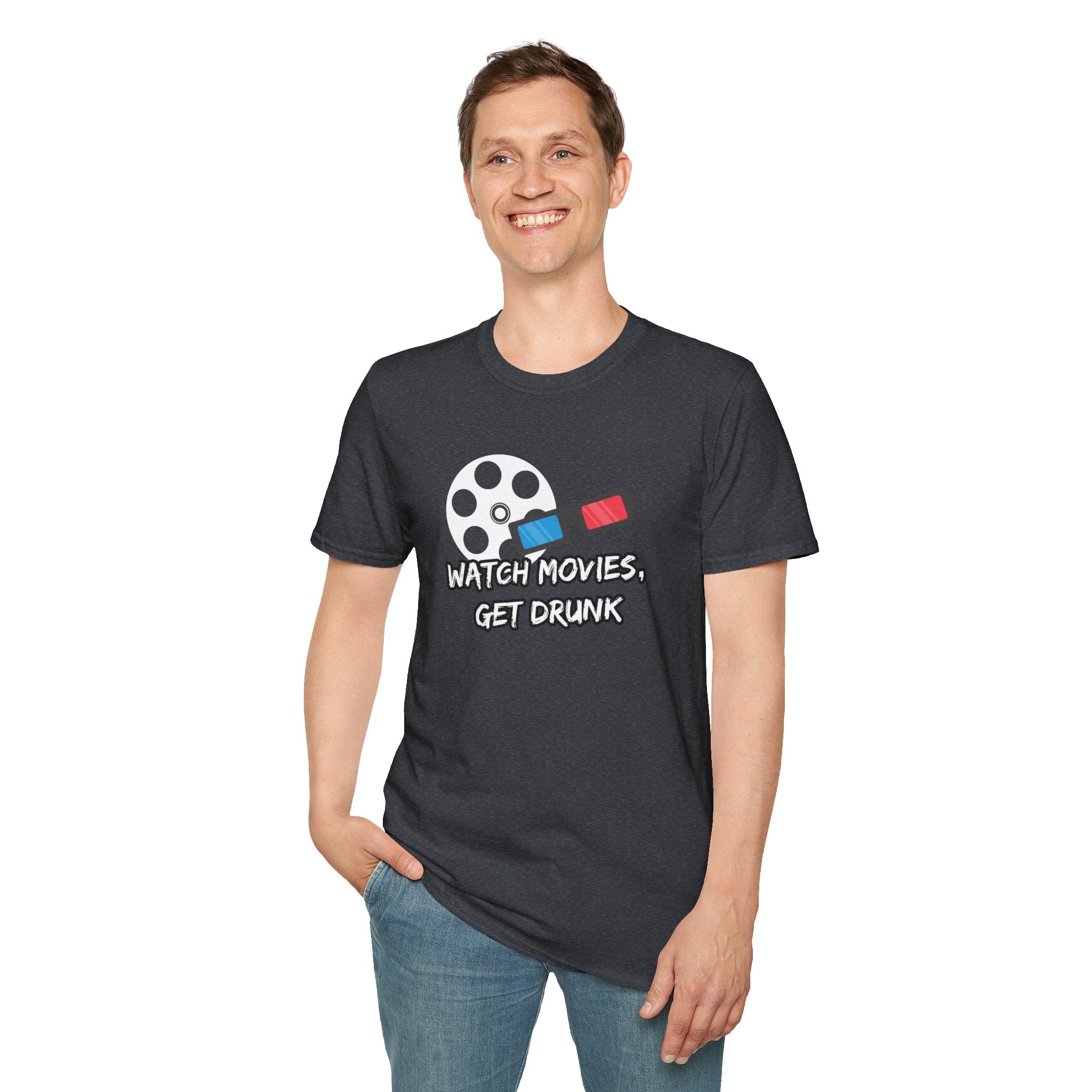 Watch Movies Get Drunk graphic shirt
