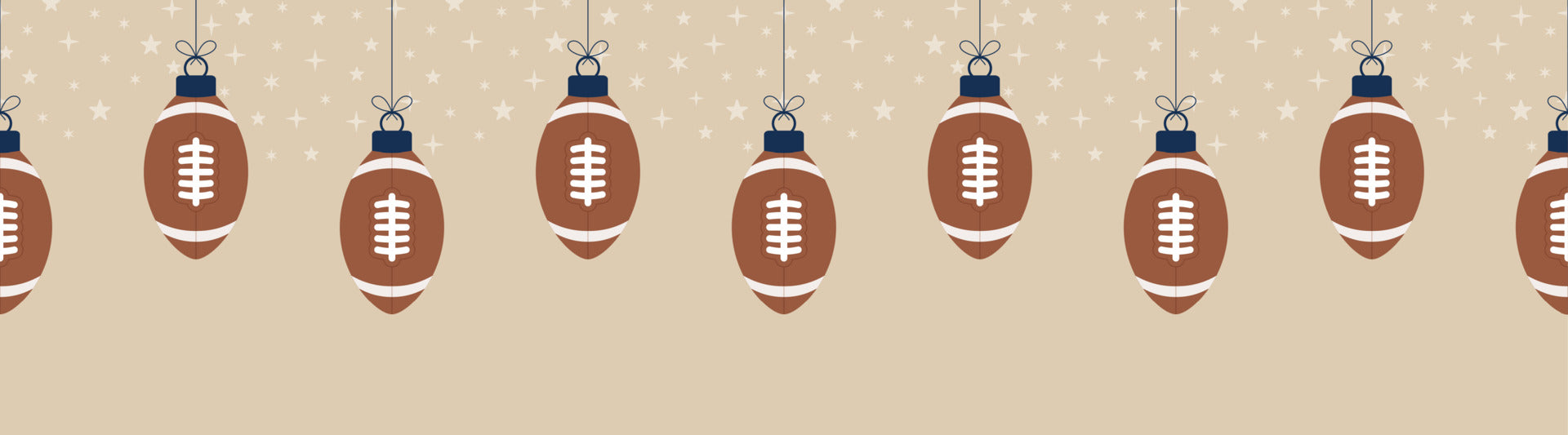 football christmas hangers