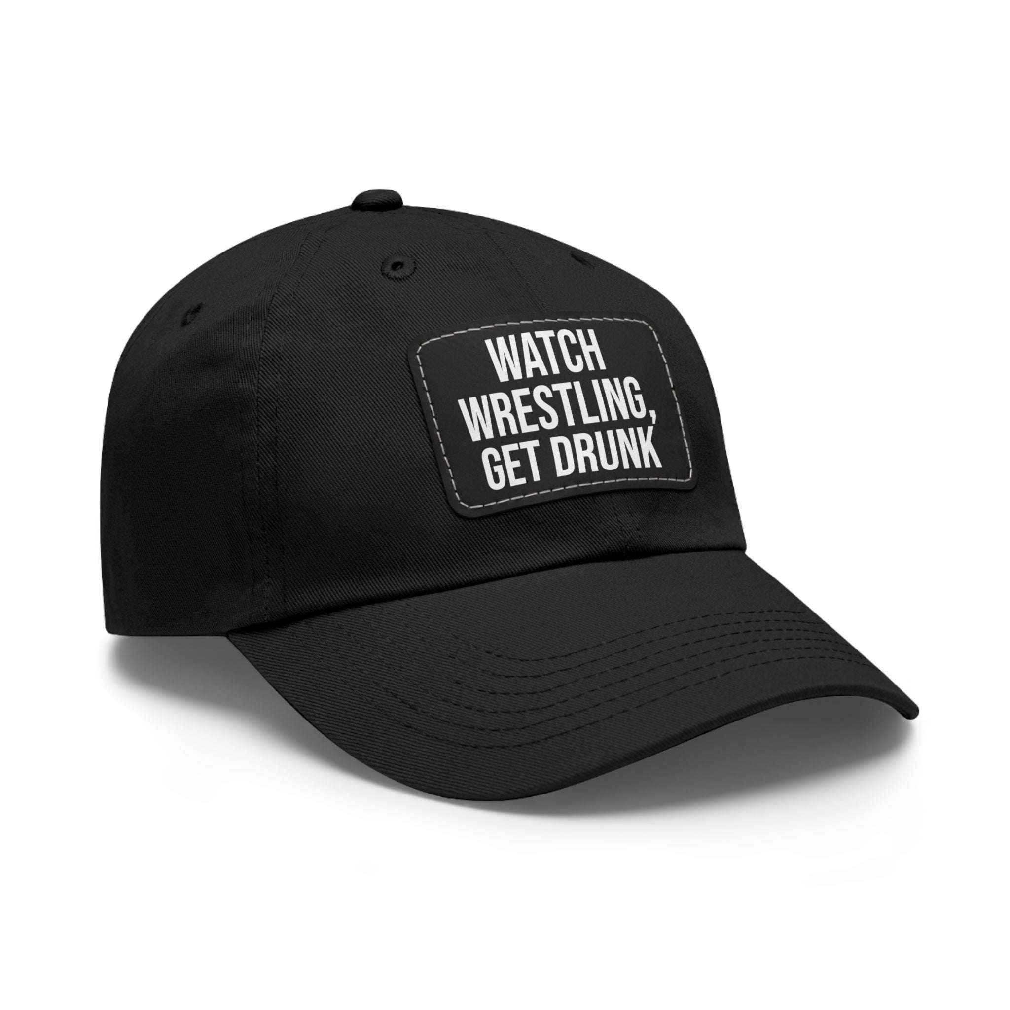 Wrestling Dad Hat with Leather Patch