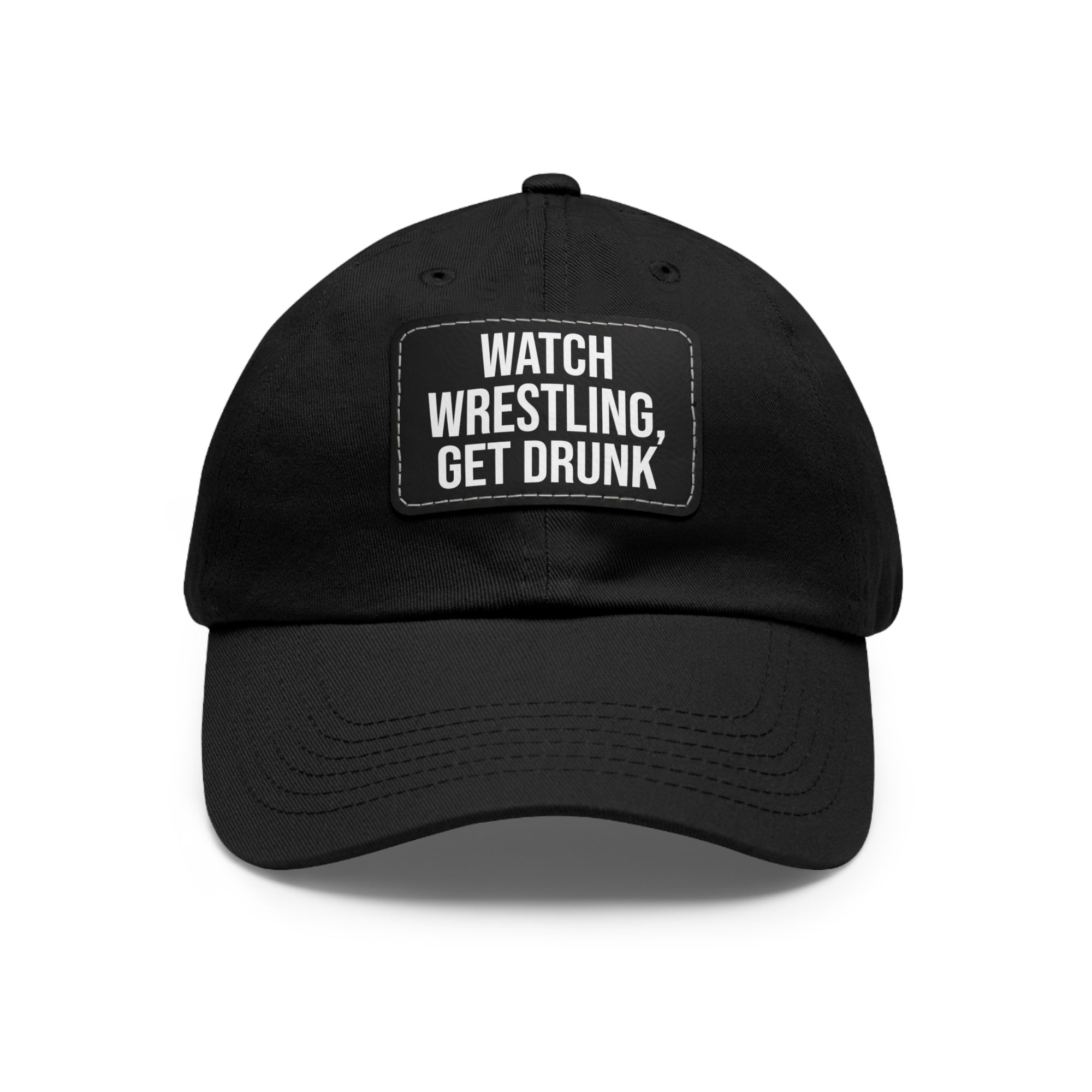 Wrestling Dad Hat with Leather Patch