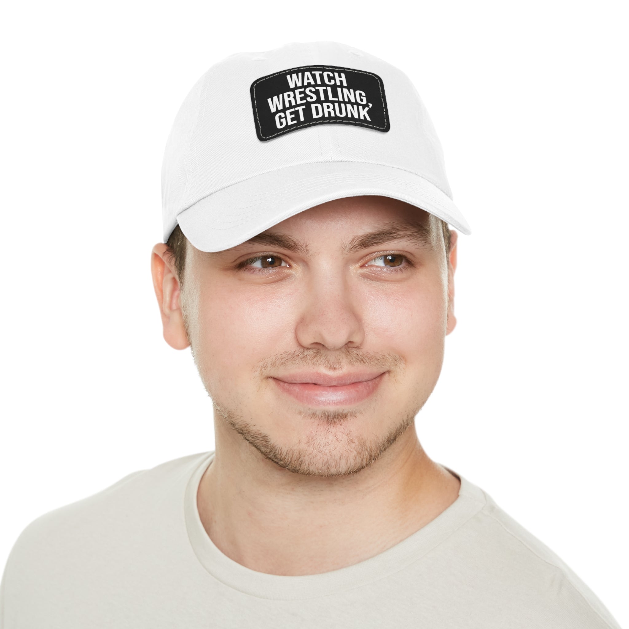 Wrestling Dad Hat with Leather Patch