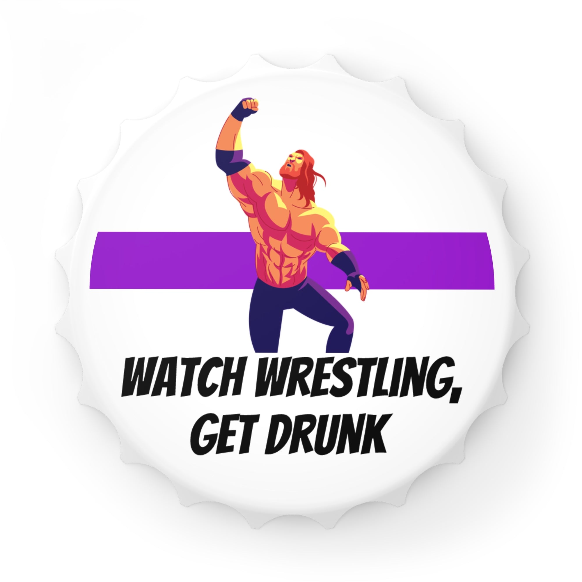 Wrestling Magnetic Bottle Opener