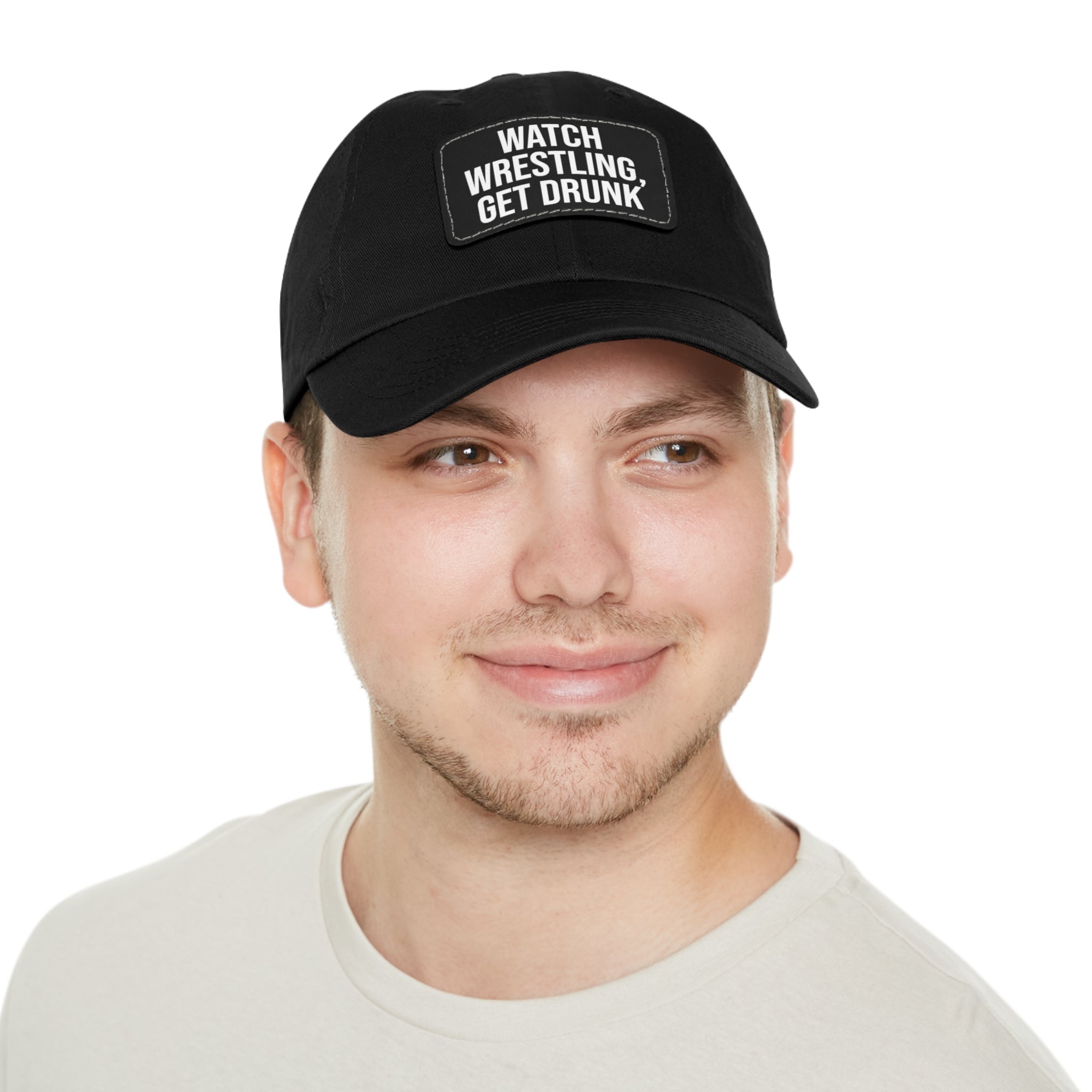 Wrestling Dad Hat with Leather Patch