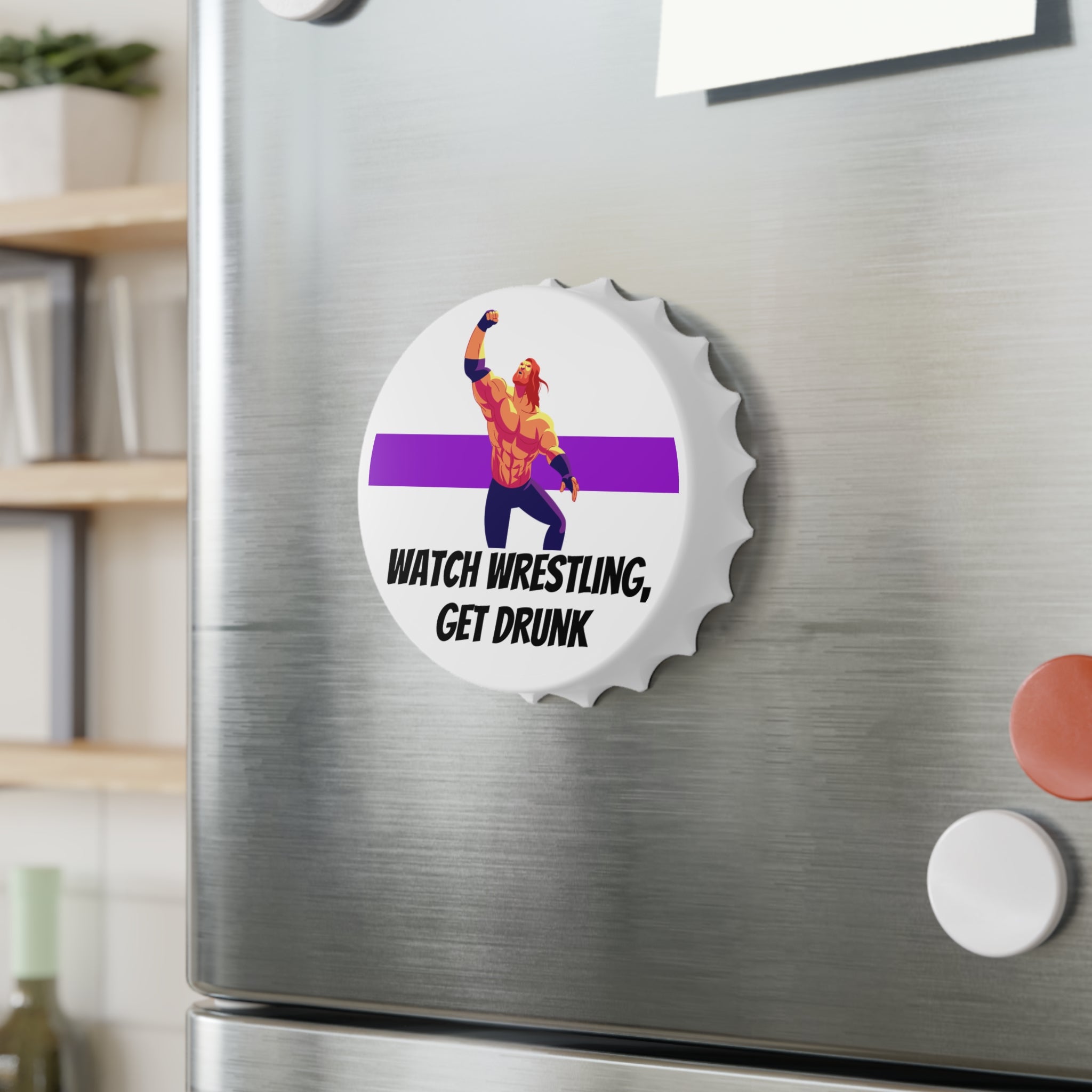 Wrestling Magnetic Bottle Opener
