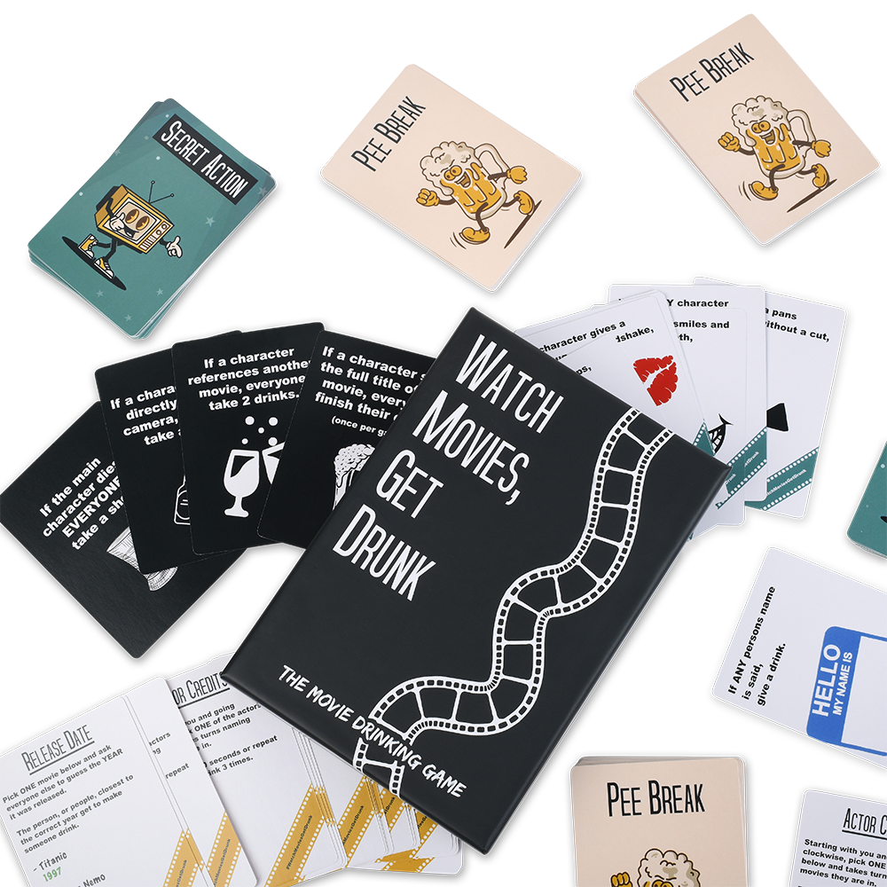 Collection of cards with humorous and adult-themed text on a white background