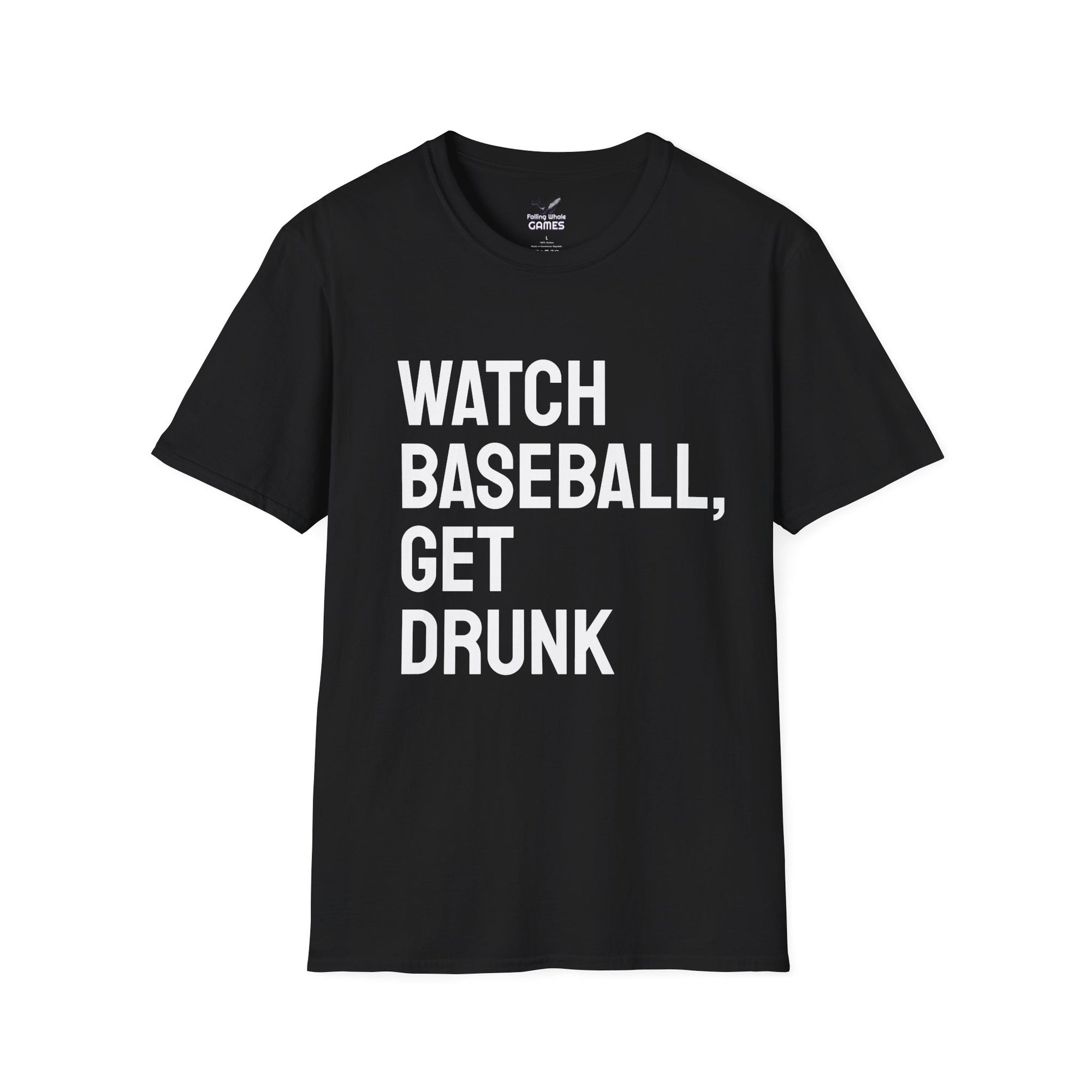 Watch Baseball Get Drunk bold text shirt