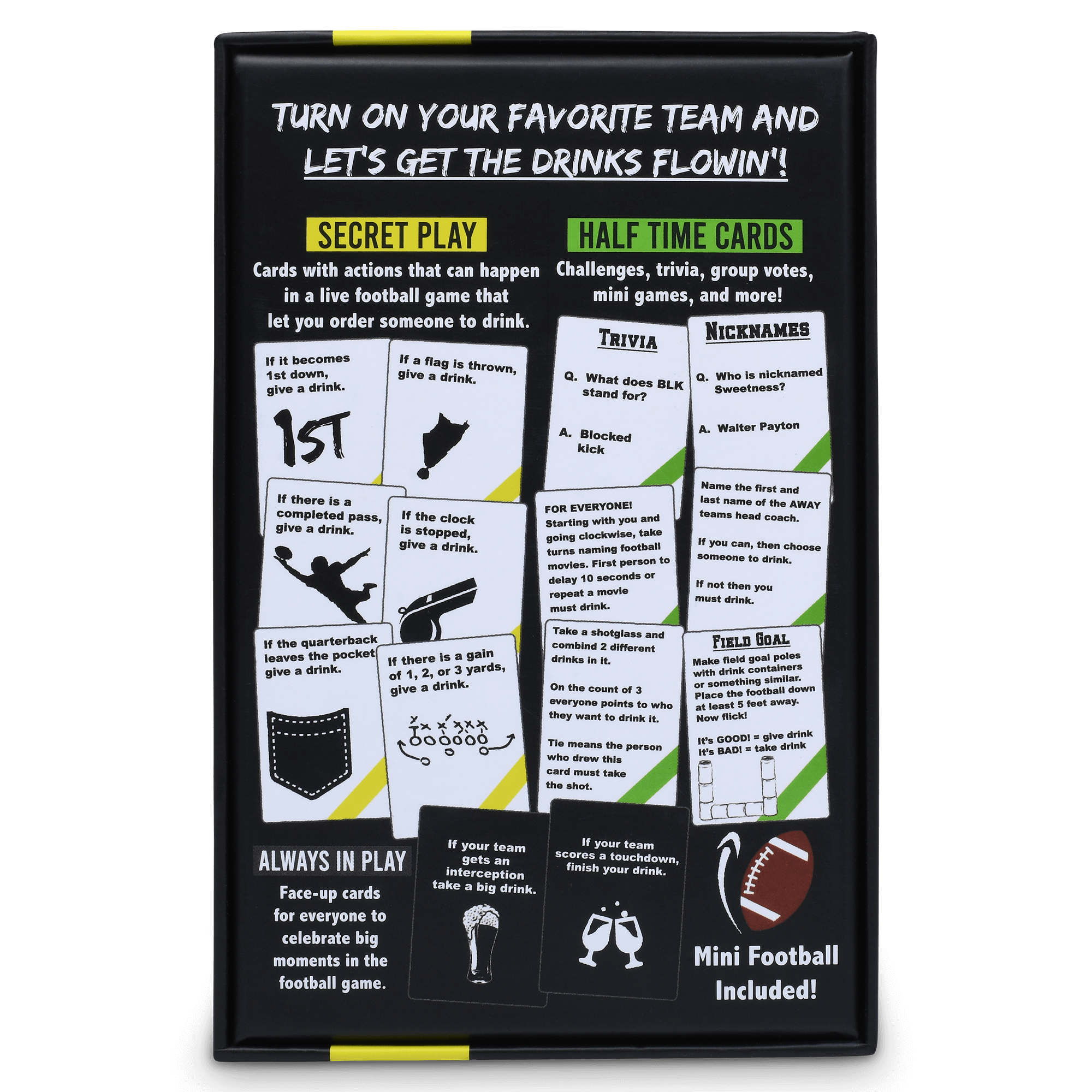 Watch Football, Get Drunk - Falling Whale Games drinking game box back