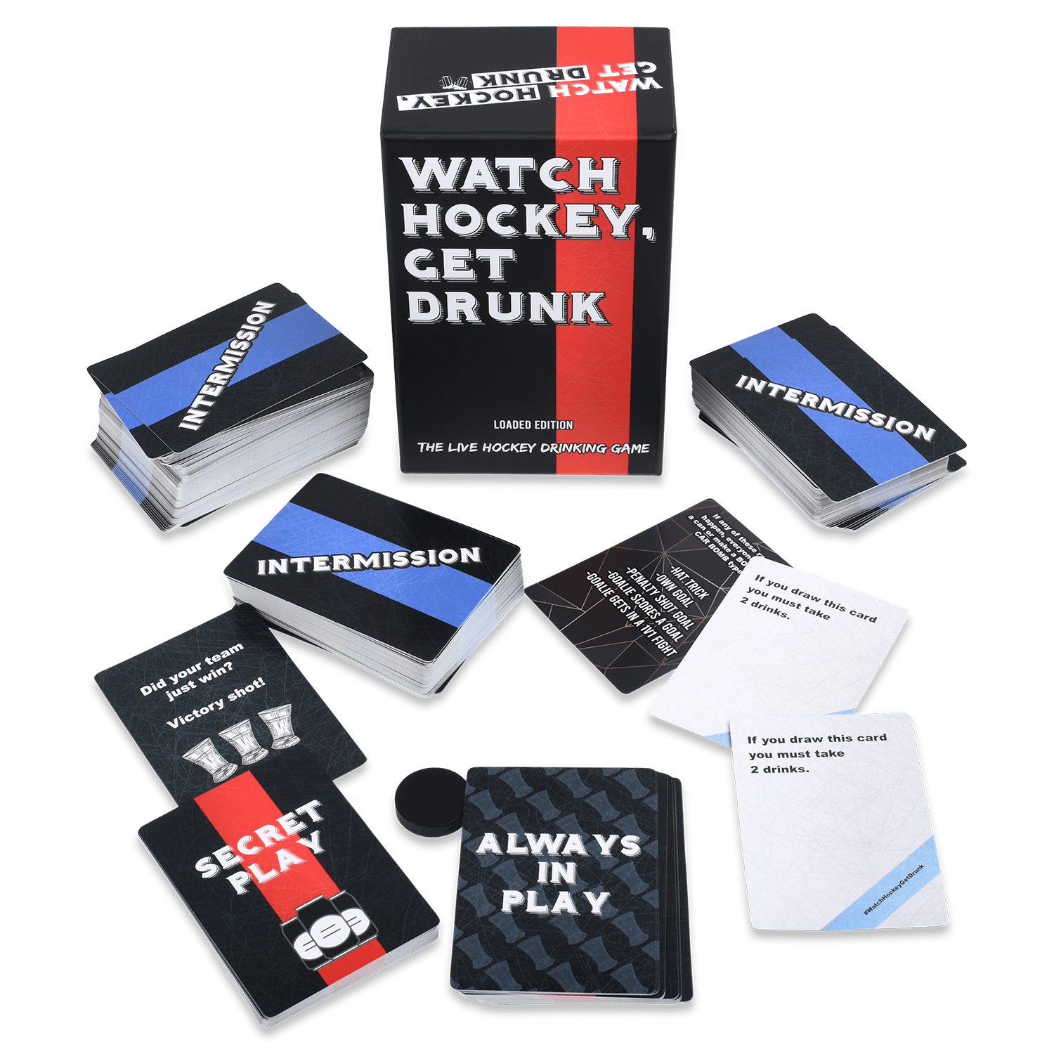 WATCH HOCKEY, GET DRUNK - The Live Hockey Drinking Game all cards out