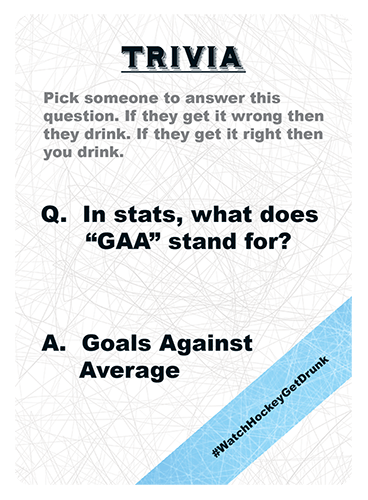 Intermission card asking what G A A stands for
