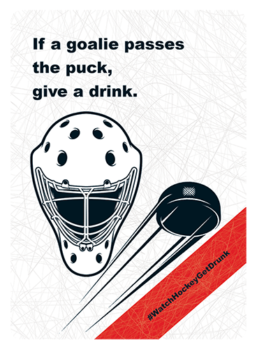 Secret Play card for if the goalie passes the puck