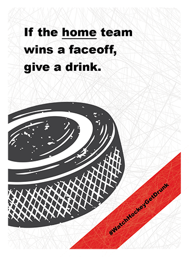 Secret Play card for if the home team wins a faceoff