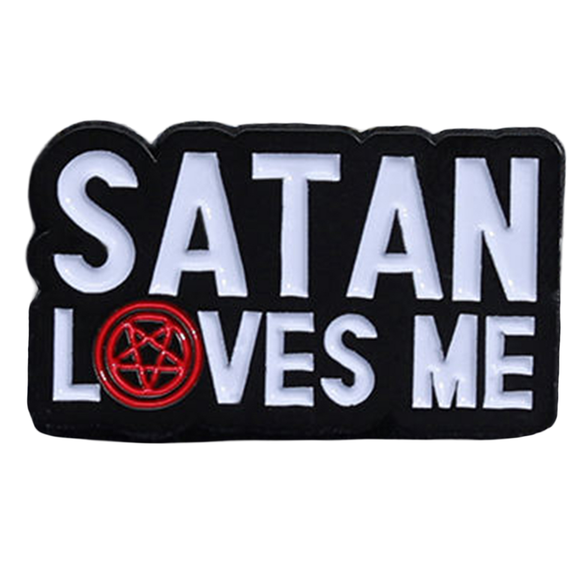 satan loves me pin
