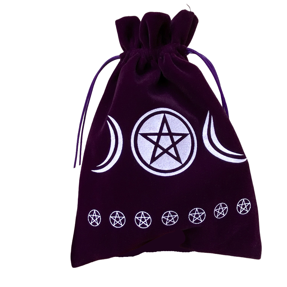 Pentagram velvet token pouch
