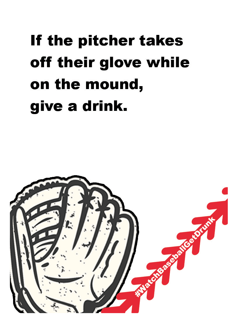 Secret Play card for if the pitcher takes off their glove
