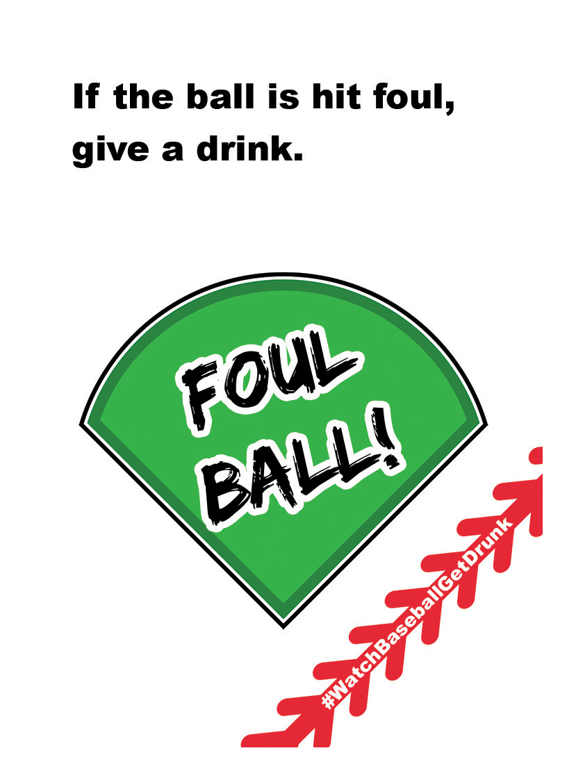 Secret Play card for if the ball is hit foul